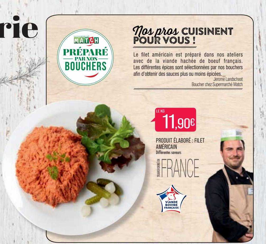 produit élaboré : filet américain