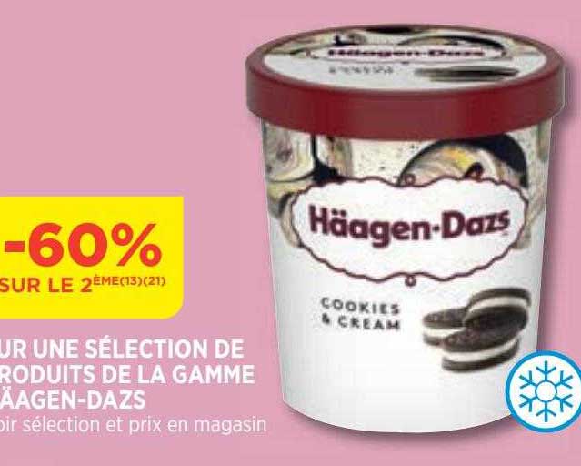 produits de la gamme häagen-dazs