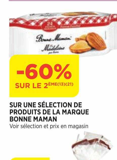 produits de la marque bonne maman