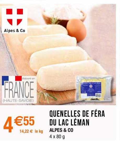 quenelles de féra du lac léman alpes & co