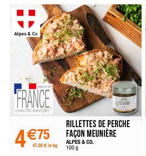 rillettes de perche façon meunière