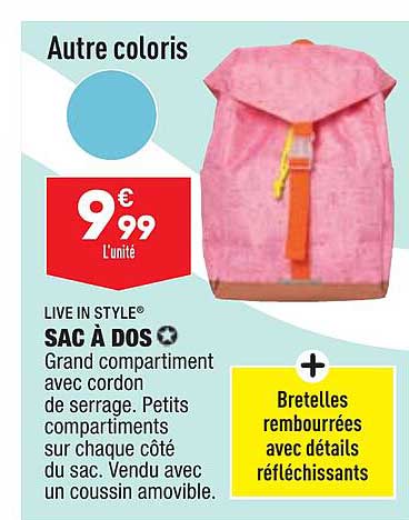 sac à dos live in style