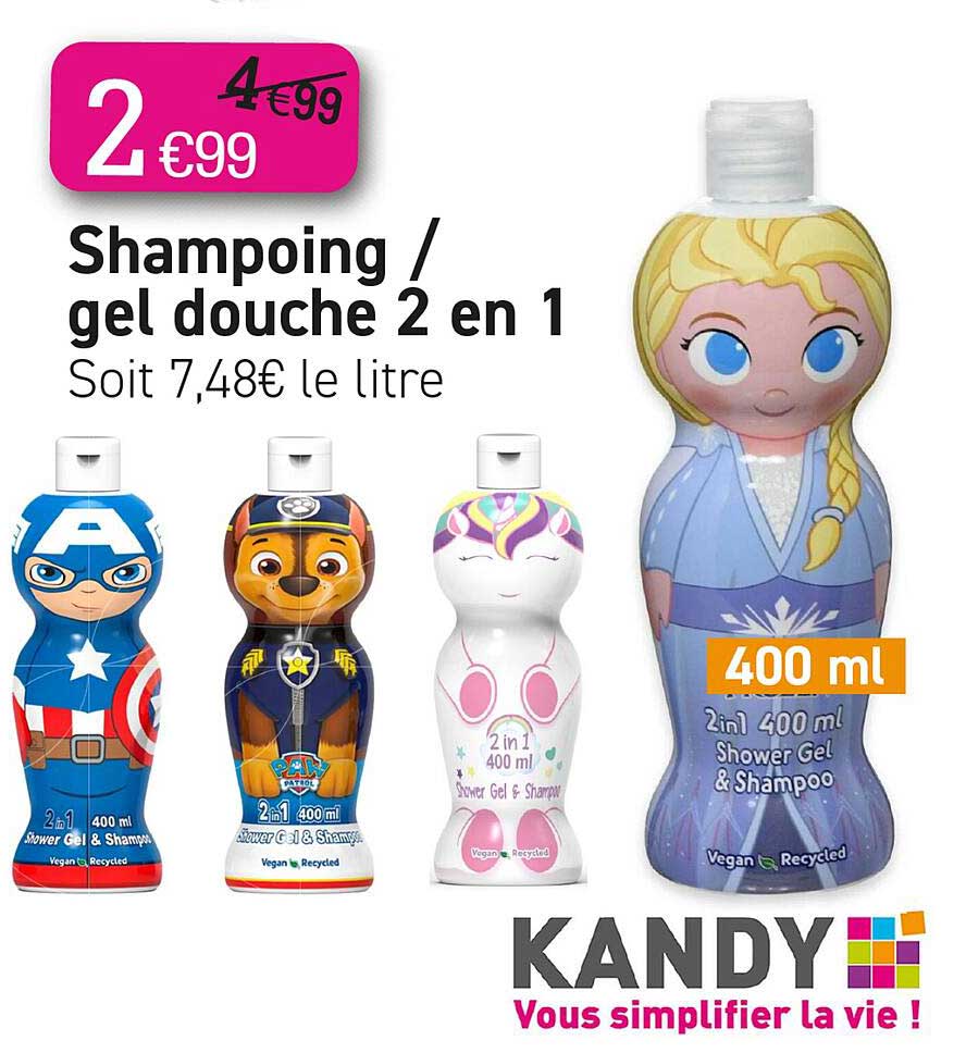 shampoing ou gel douche 2en1