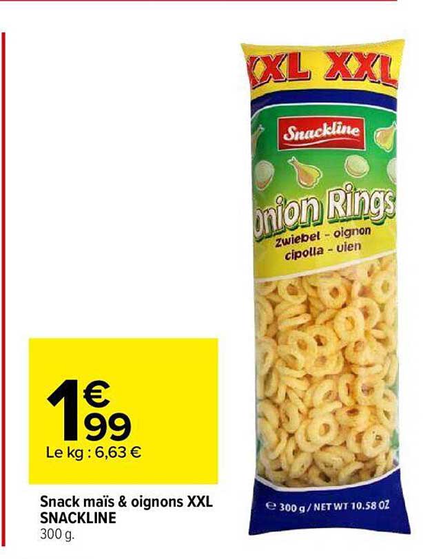Snack Maïs & Oignons XXL Snackline