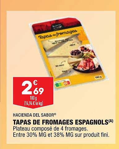 tapas de fromages espagnols hacienda del sabor