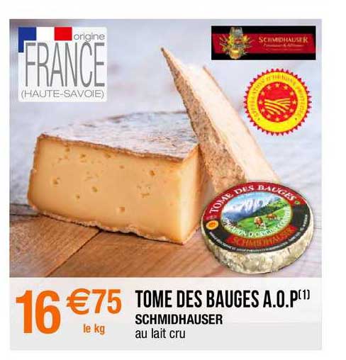 tome des bauges aop schmidhauser