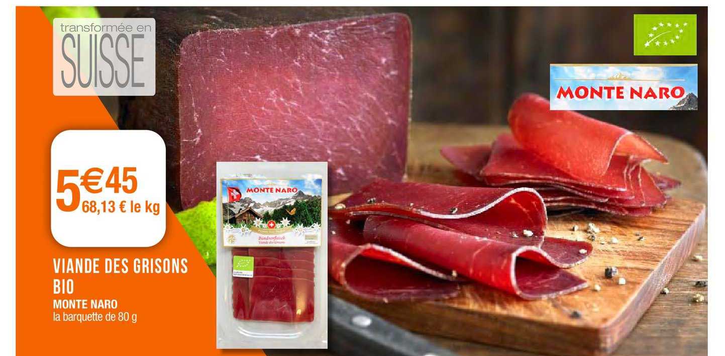 viande des grisons bio monte naro