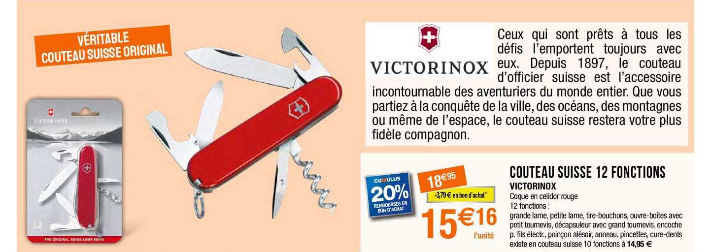 victorinox couteau suisse 12 fonctions
