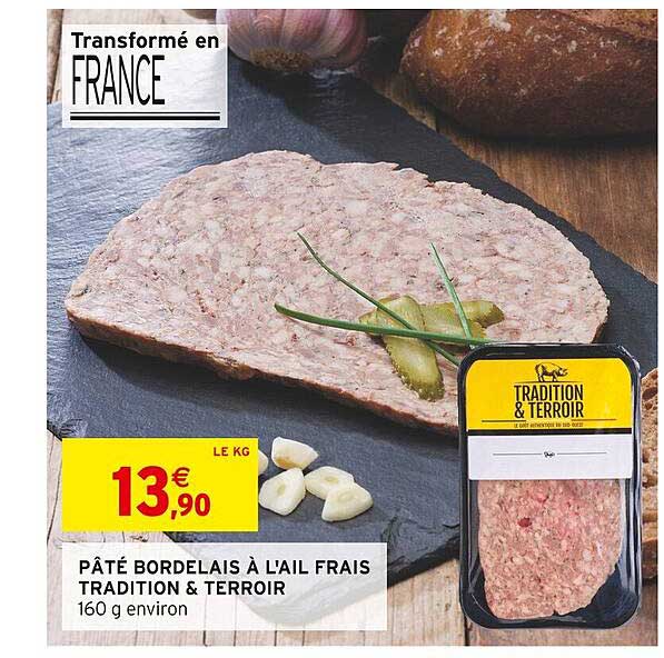 pâté bordelais à l'ail frais tradition & terroir