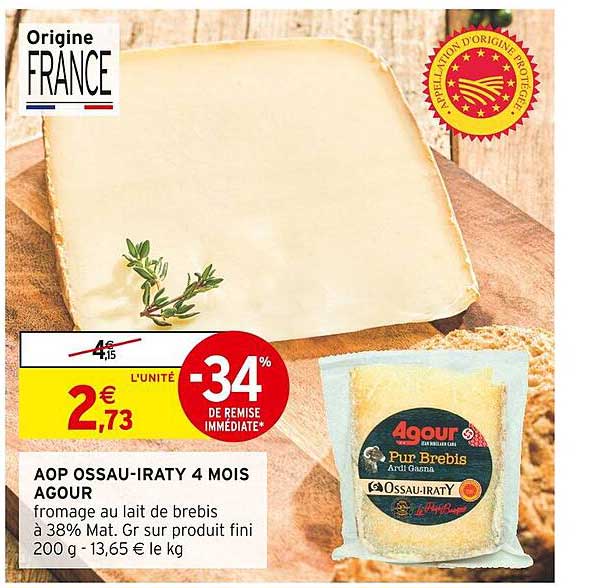 Aop Ossau-iraty 4 Mois Agour