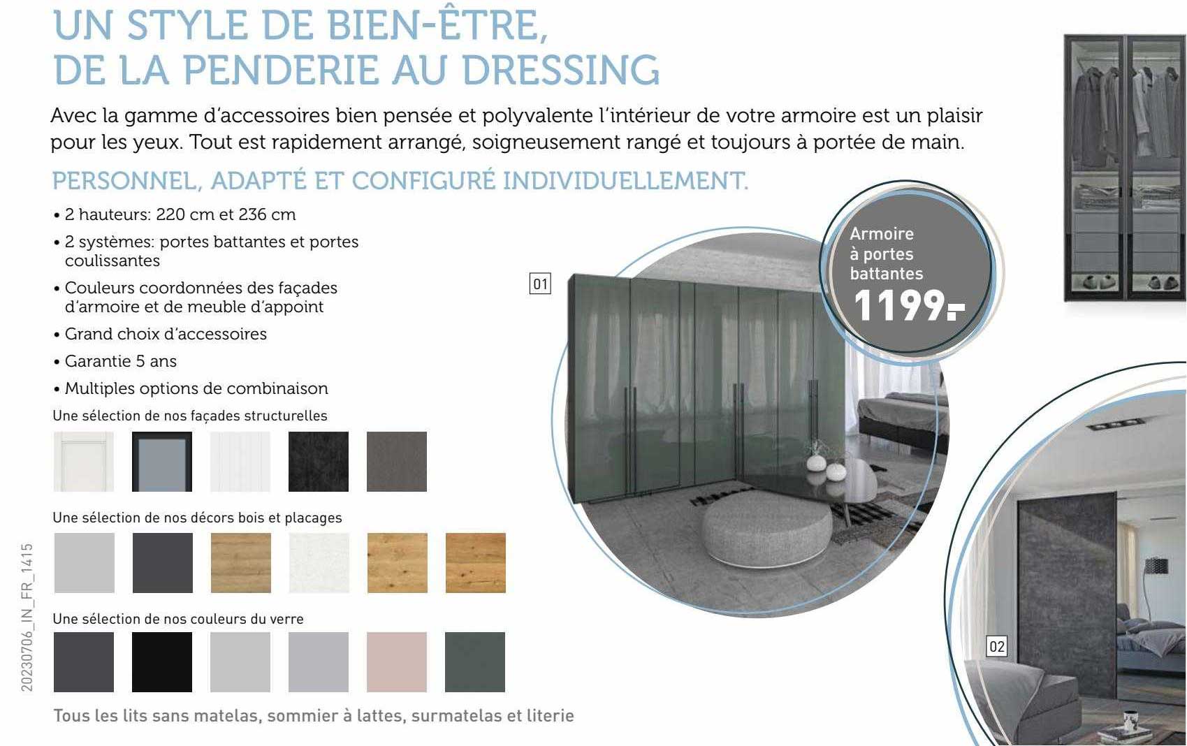 armoire à portes battantes