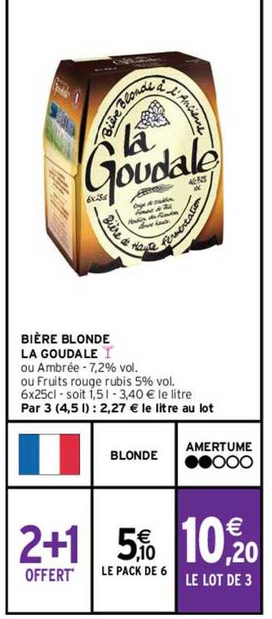 Bière Blonde La Goudale
