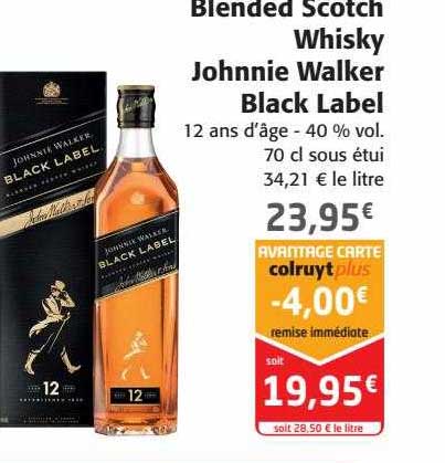 blended scotch whisky johnnie walker black label