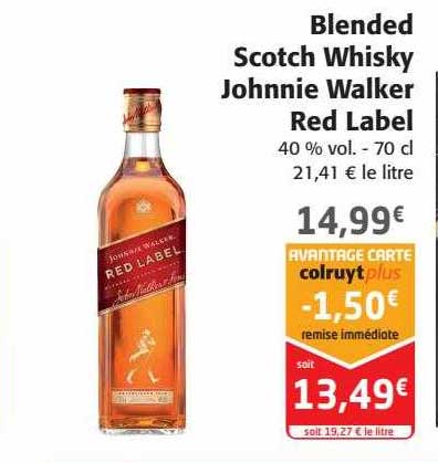 blended scotch whisky johnnie walker red label