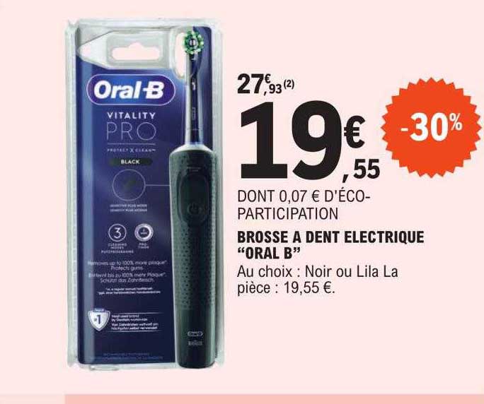 brosse à dent électrique "oral b"