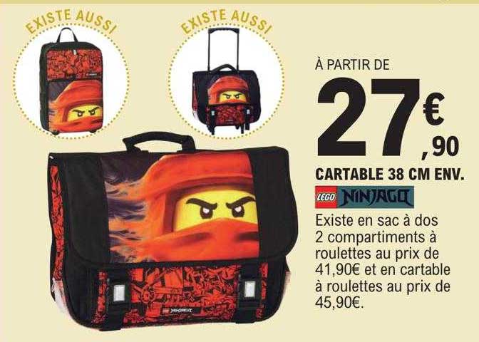 cartable 38 cm env lego ninjago