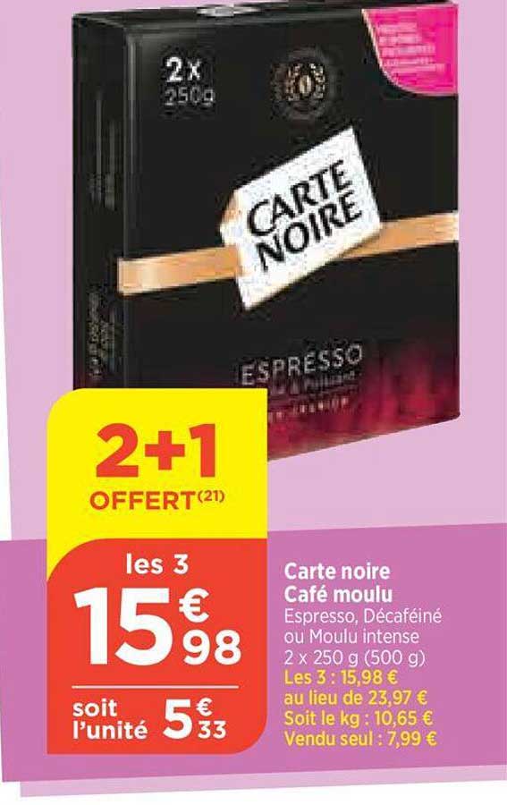 Carte Noire Café Moulu