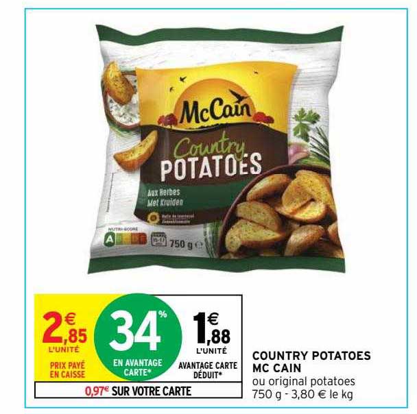 country potatoes mc cain