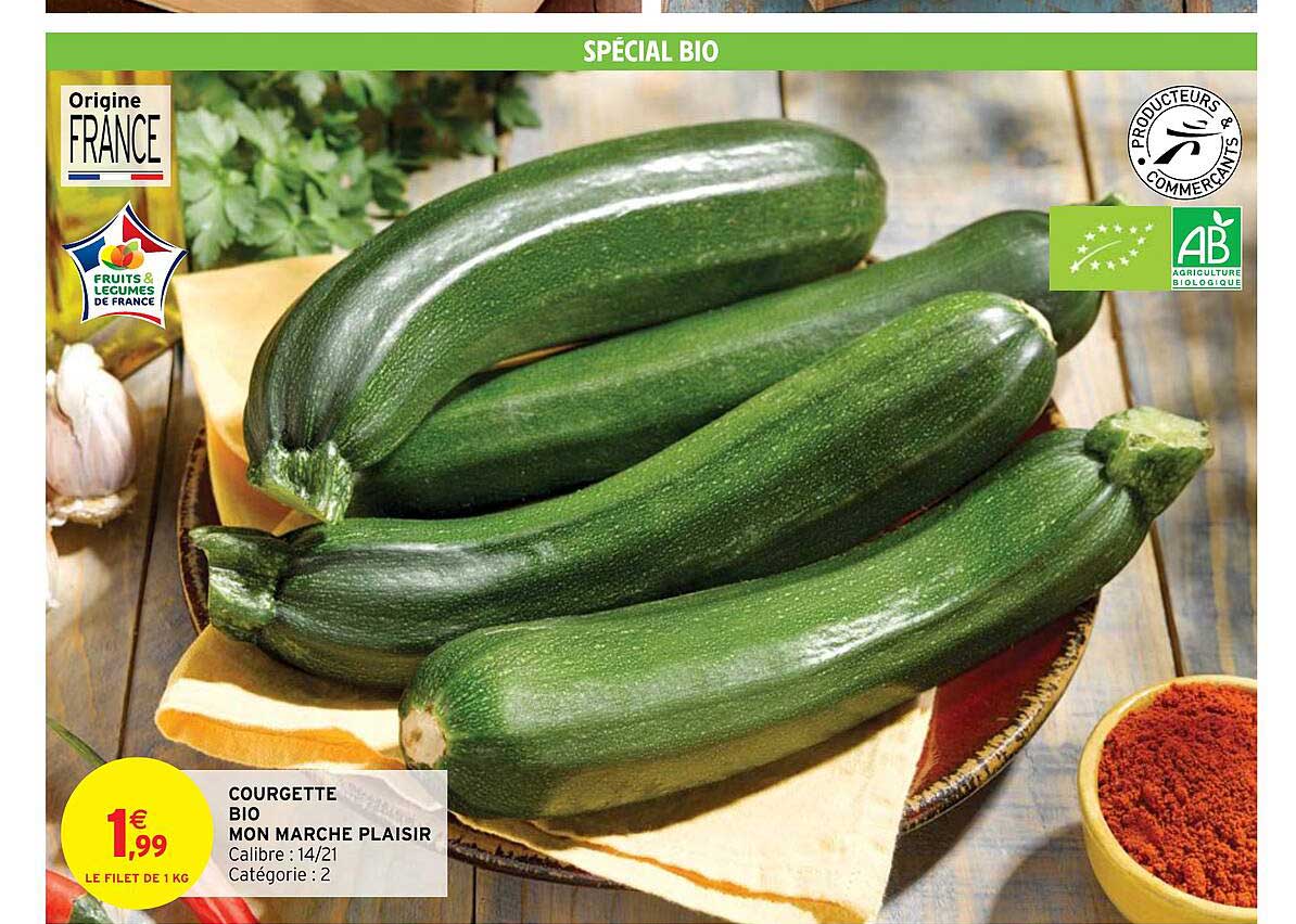 courgette bio mon marché plaisir