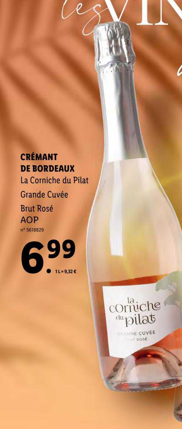 Crémant De Bordeaux La Corniche Du Pilat Grande Cuvée Brut Rosé Aop
