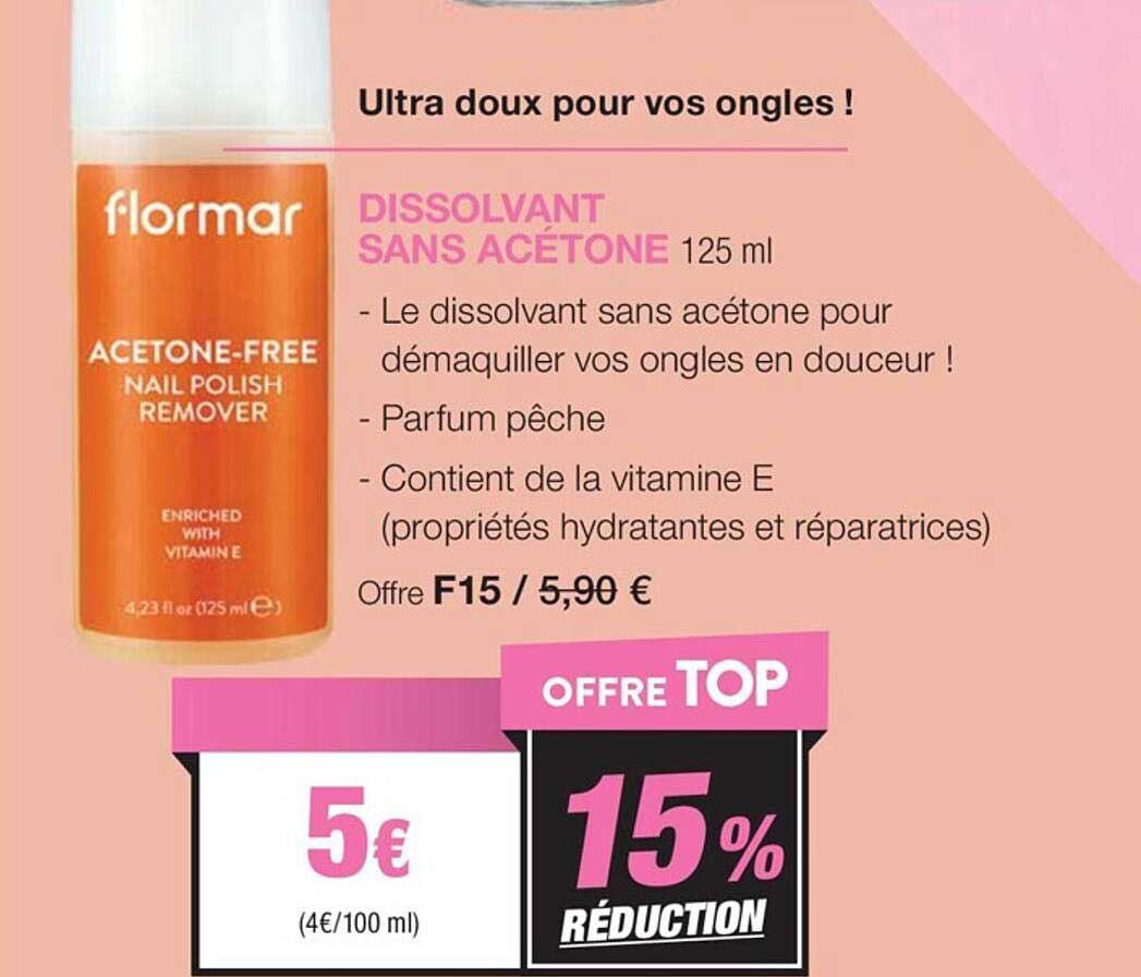 dissolvant sans acétone flormar