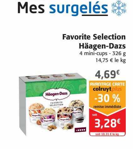 favorite selection häagen-Dazs