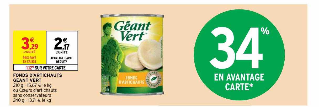 Fonds D'artichauts Géant Vert