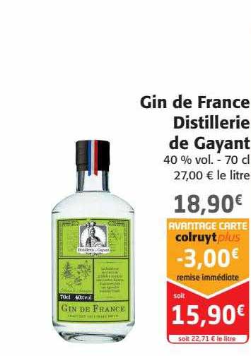 gin de france distillerie de gayant