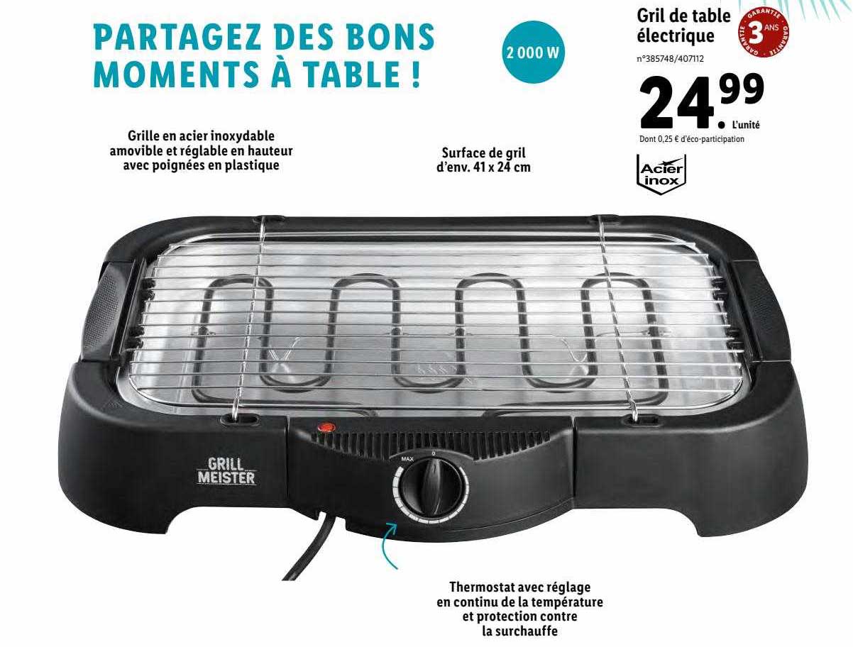 Gril De Table électrique Grill Meister
