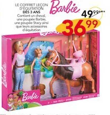 le coffret leçon d'équitation barbie