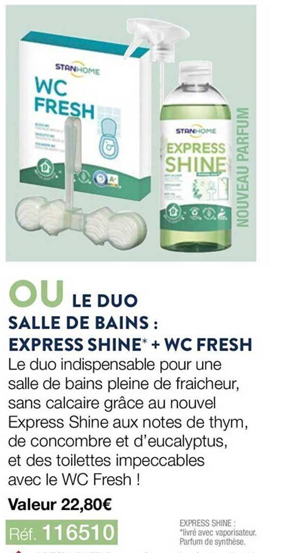 Le Duo Salle De Bains : Express Shine + Wc Fresh