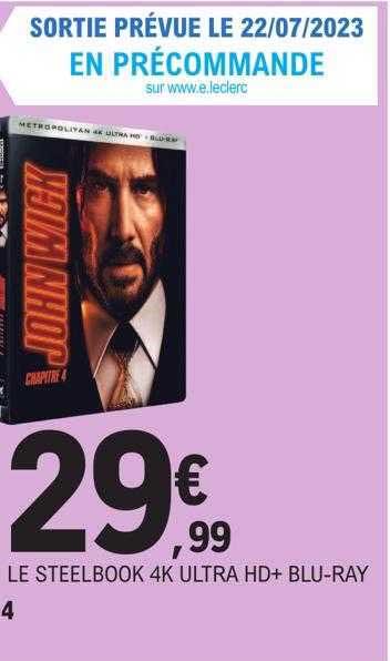 le steelbook 4k ultra hd+ blu-ray