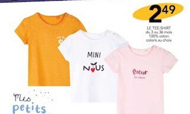 le tee-shirt mes petits