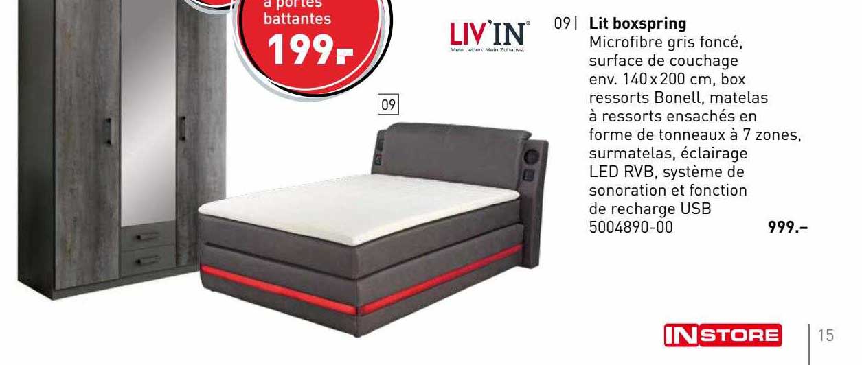 Lit Boxspring