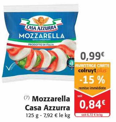 mozzarella casa azzurra