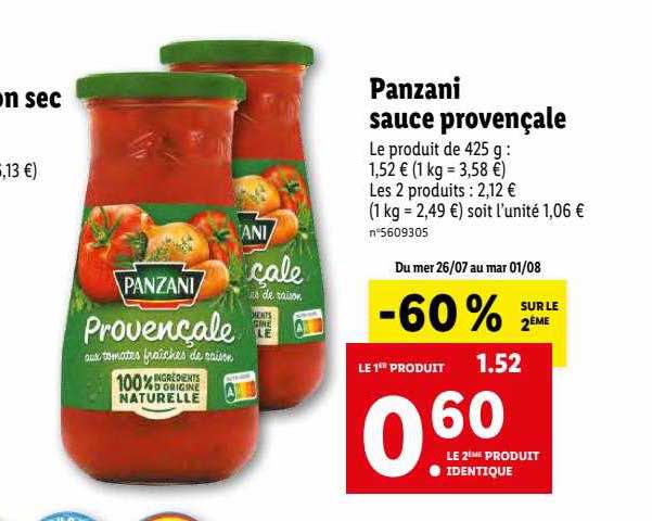 Panzani Sauce Provençale