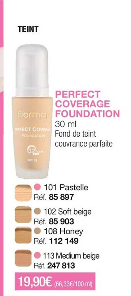 perfect coverage foundation flormar
