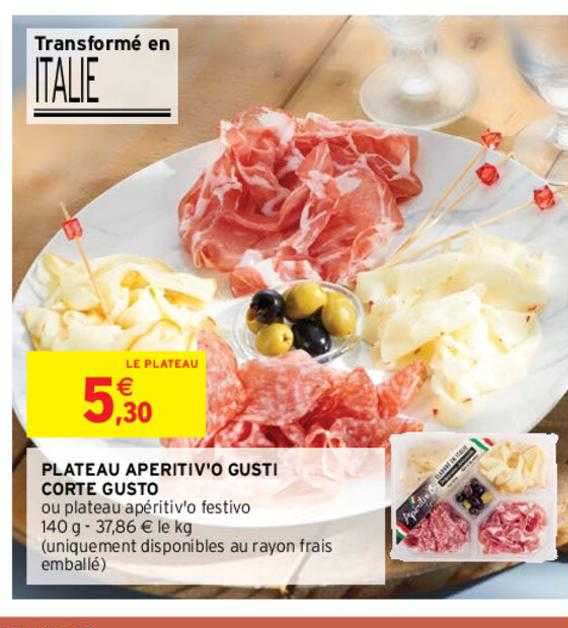 plateau aperitiv'o gusti corte gusto