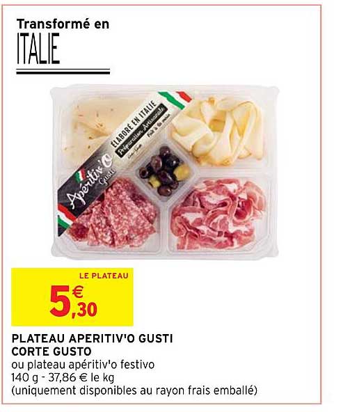 plateau aperitiv'o gusti corte gusto