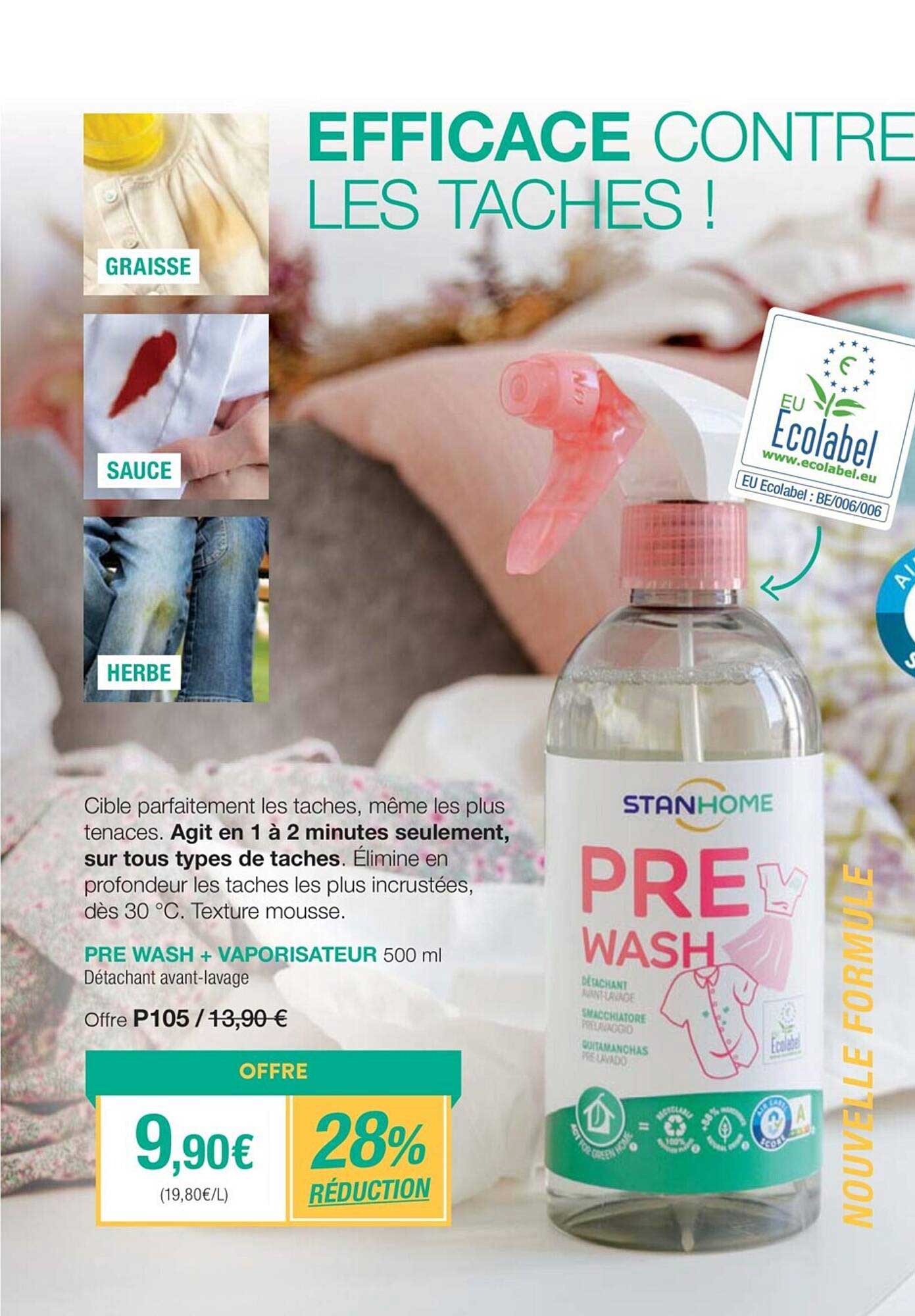 pre wash + vaporisateur