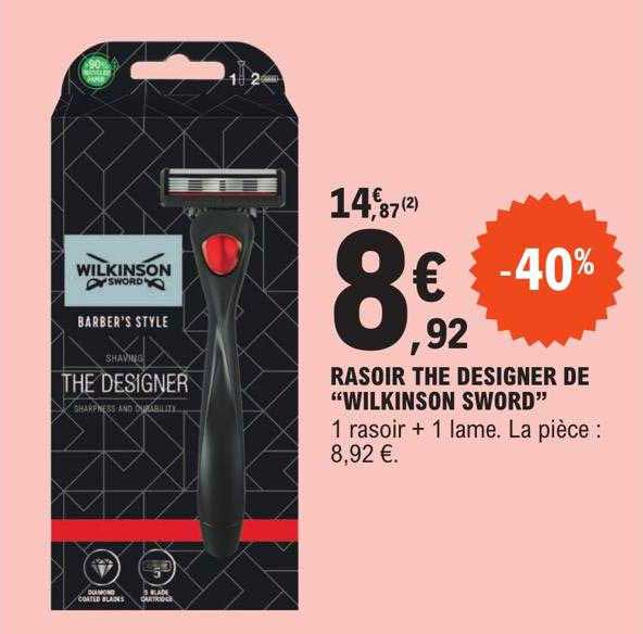rasoir the designer de "wilkinson sword"