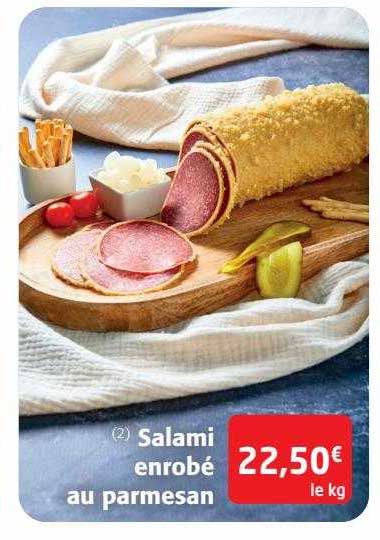 salami enrobé au parmesan