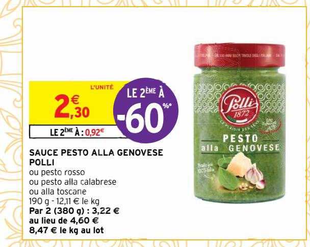 sauce pesto alla genovese polli