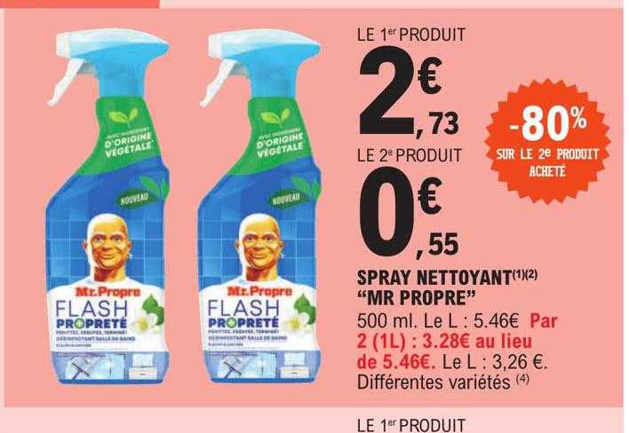 spray nettoyant "mr propre"