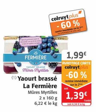 Yaourt Brassé La Fermière