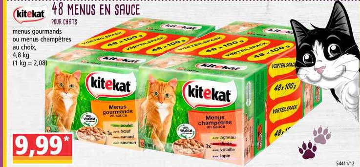 48 menus en sauce kitekat