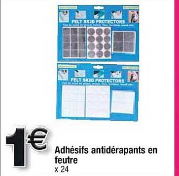 adhésifs antidérapants en feutre