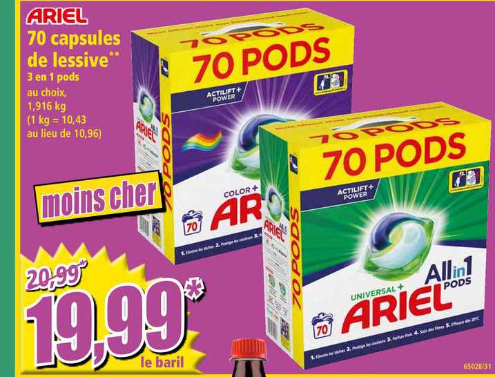 Ariel 70 Capsules De Lessive
