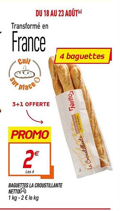 baguettes la croustillante netto