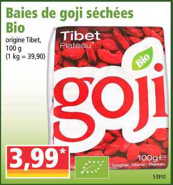 baies de goji séchées bio